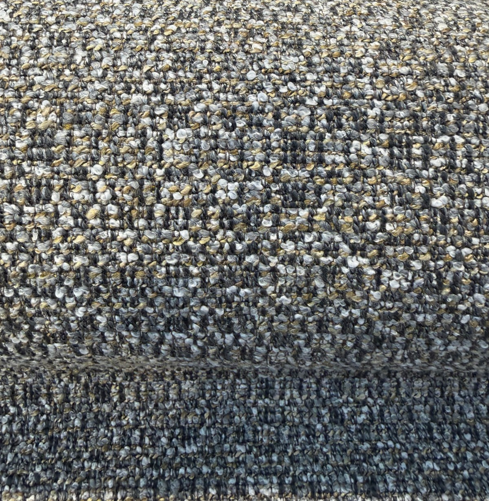 Swavelle Denver Stone textured chenille upholstery fabric close-up