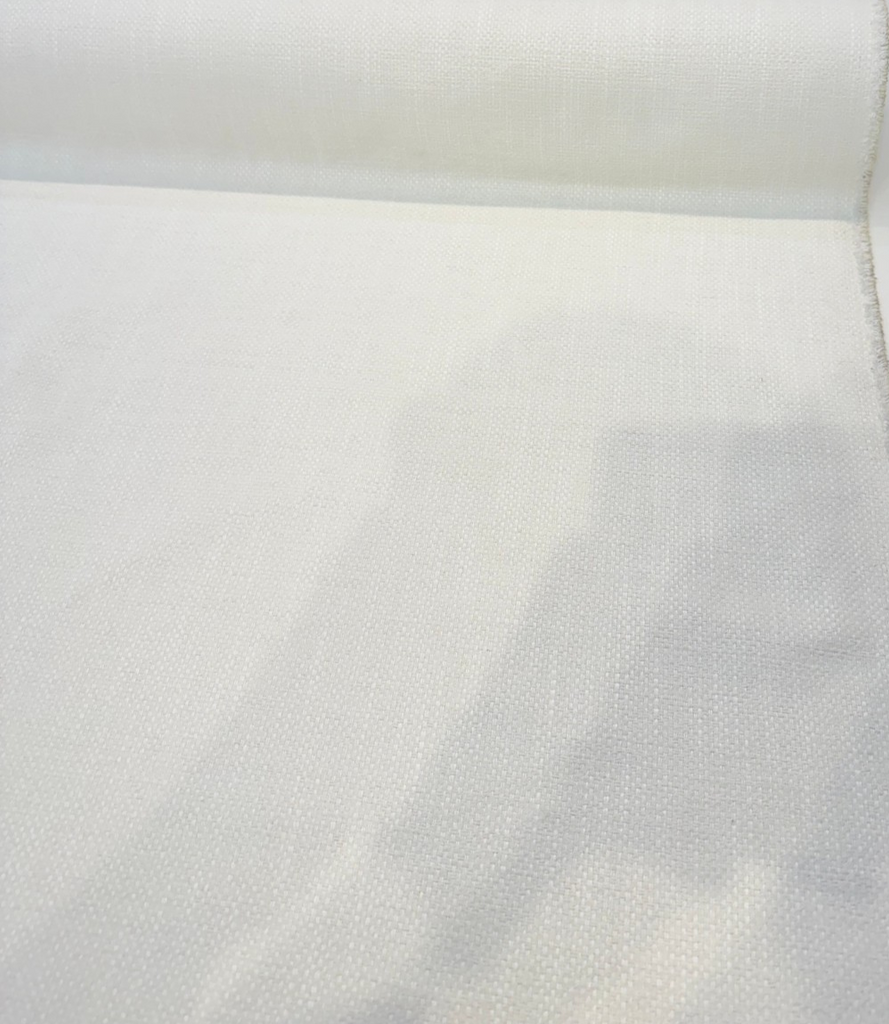 Valdese Boardwalk Alabaster performance chenille upholstery fabric on the roll