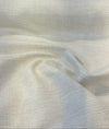 Sampson Ivory White chenille fabric with a warm ivory basketweave texture