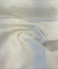 Sampson Ivory White chenille fabric with a warm ivory basketweave texture
