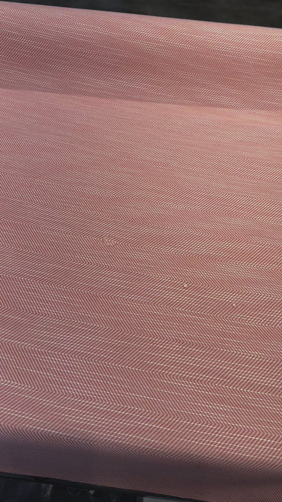 Sunbrella Annex Guava Pink Herringbone Outdoor Upholstery Fabric By the yard
