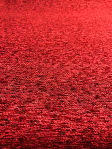  Ruby Red Chenille Upholstery fabric By The Yard 