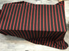 Black soft fabric Red stripes 120 inches double width By the yard