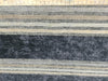 Moondance Stripe Licorice Blue Fabricut Upholstery chenille  Fabric By the yard
