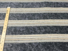  Moondance Stripe Licorice Blue Fabricut Upholstery chenille  Fabric By the yard