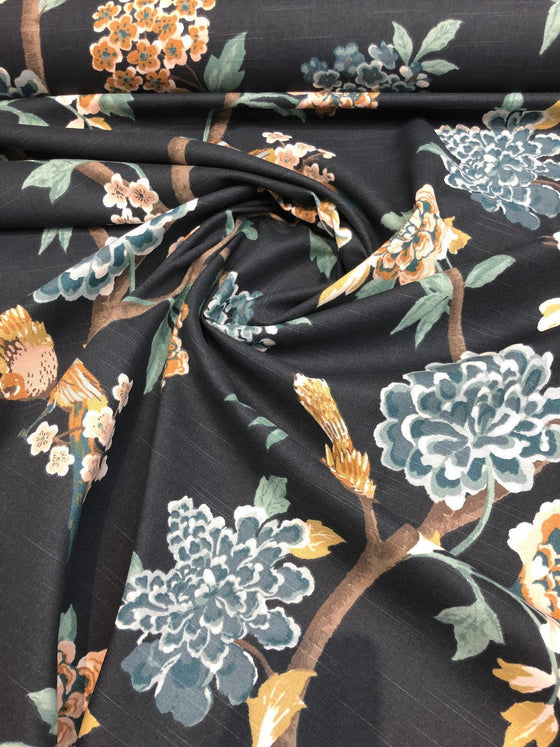 Robert Allen Dwell Studio Helene Floral Admiral Fabric By The Yard