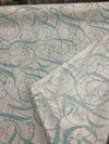 Calligraphy Spring Blue and gray Fabric