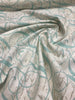 Calligraphy Spring Blue and gray Fabric