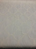 Grace Fog Emblem Beige Polyester Embroidered Woven Fabric by the yard