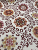 Richloom Alango Tomato Upholstery Jacquard  Floral Fabric by the yard