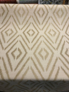  Torsby Ikat Champagne Gold Jacquard Fabric by the yard