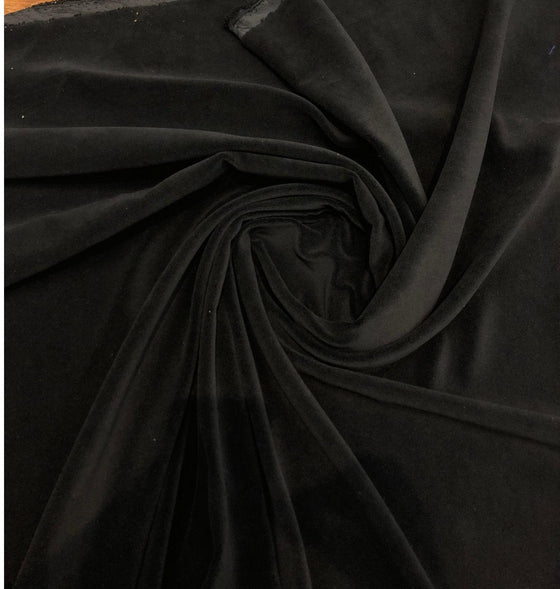 Black Velvet Drapery Upholstery 25 oz. Fabric by the yard