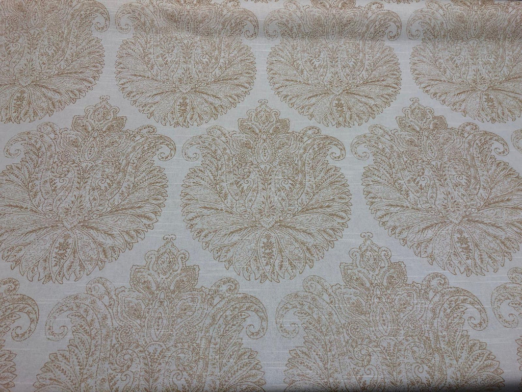 Home Accent Floral Damask Vashti Champagne Chintz Fabric By The Yard