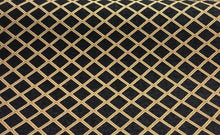  Black and gold diamond designed fabric cloth