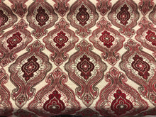  Fabricut Sardinia Chenille Ruby Upholstery Fabric by the yard sofa chair