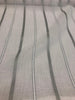 P Kaufmann Glacier White Linen Look Sheer Iznik Stripe 118'' Fabric By The Yard