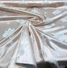 Fleur De Lis Barley Peach Damask Jacquard Drapery Upholstery Fabric By the yard