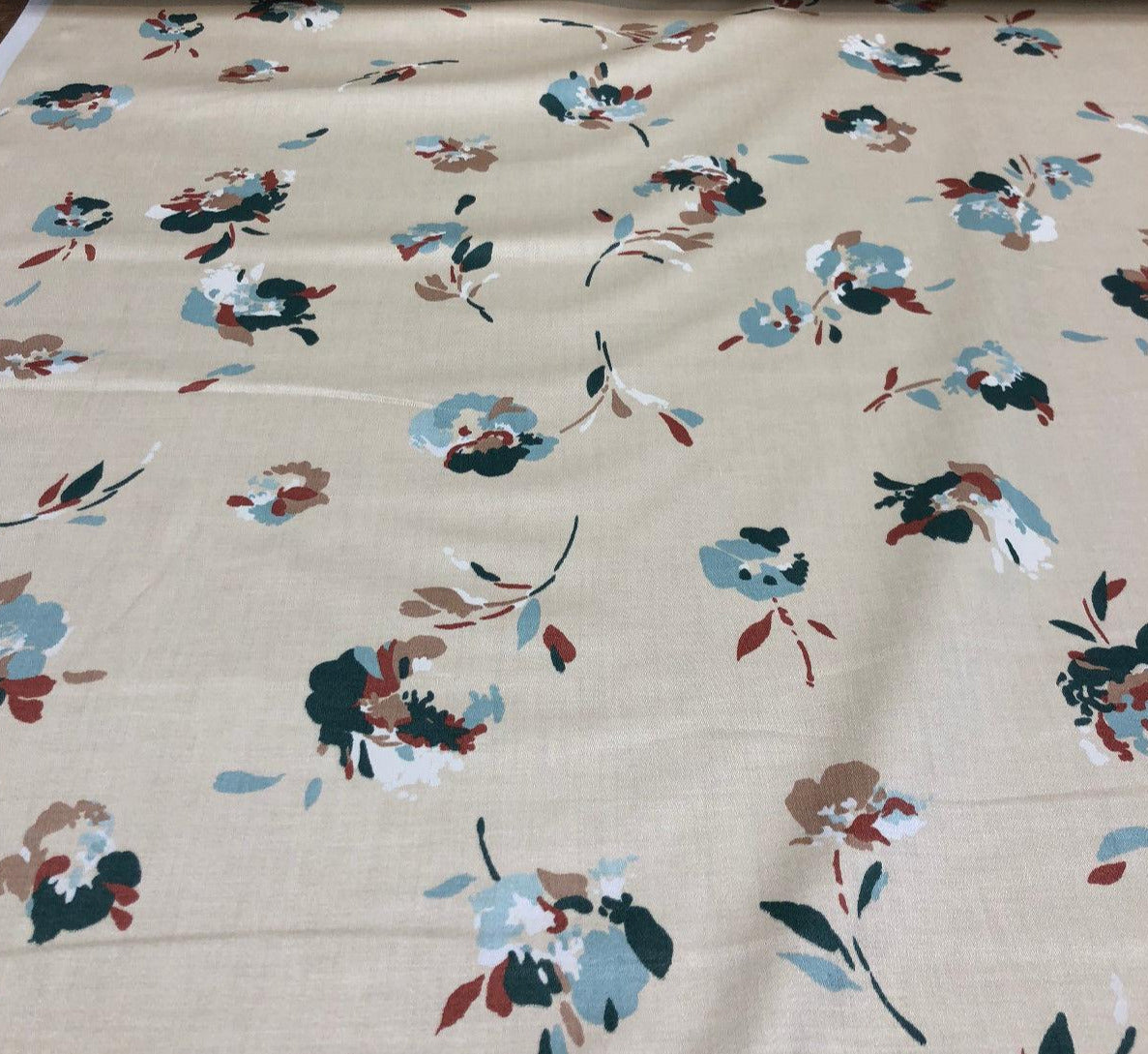 Laurent Prelude Floral Predominate Beige Vintage Fabric By The Yard –  Affordable Home Fabrics