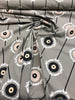 Fabricut Lift Embroidered Black Circles Bohemian Fabric by the yard