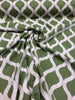 Valiant Time Kelly Green Embroidered Modern Rope Fabric Sold by the yard