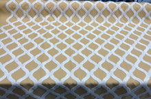  Valiant Time Wheat Gold Embroidered Modern Rope Fabric Sold by the yard