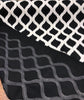 Valiant Time Black Embroidered Modern Rope Fabric Sold by the yard
