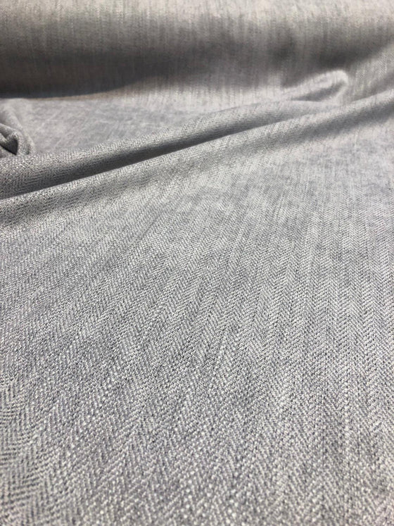close view silver chenille fabric 