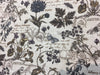 Scripture French Floral Linen Blend Upholstery Fabric By the yard