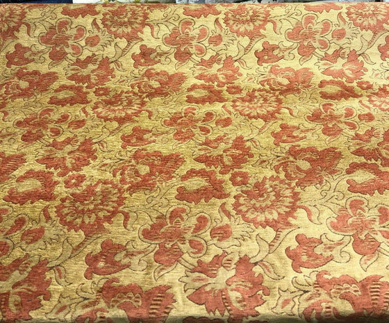Mill Creek Foliage Russet Upholstery Chenille Fabric by the yard