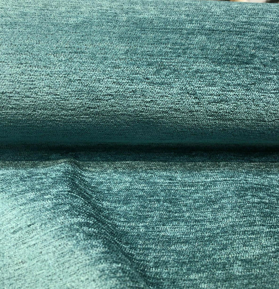 Barcelona Turquoise Teal Soft Chenille Upholstery Fabric | Affordable Home Fabrics