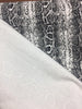 Black White Snake Skin Design  Cotton stretch fabric by the yard