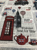 British Westminster Abbey London Cotton Drapery Upholstery Fabric by the yard