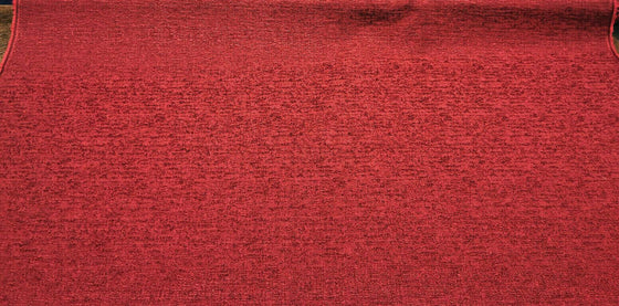 Fabricut Rawhide Carnation Red Slubbed Textured Fabric by the yard