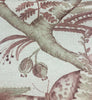 Beige Salmon Butterfly Trees Toile B Fabric by the yard