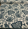 Renaissance Chenille Deep Teal Blue Upholstery Fabric by the yard sofa couch