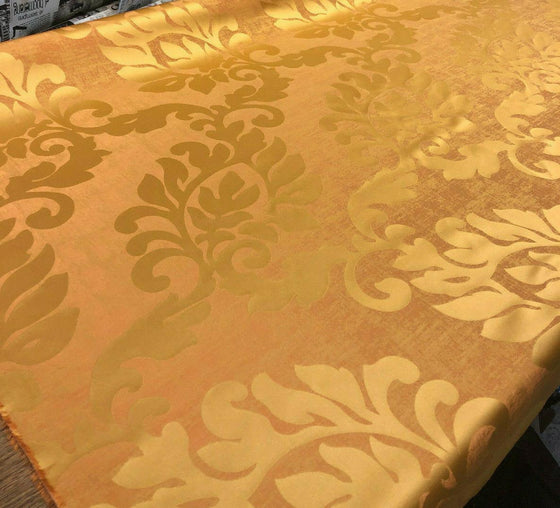 Equintes Orange Gold Jacobean Fabricut Fabric By the yard