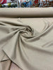 Italian Plain Taupe Linen Upholstery Fabric By The Yard