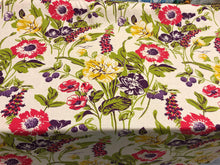  Becca Fiesta Floral Linen Drapery Fabric Upholstery Fabric by the yard