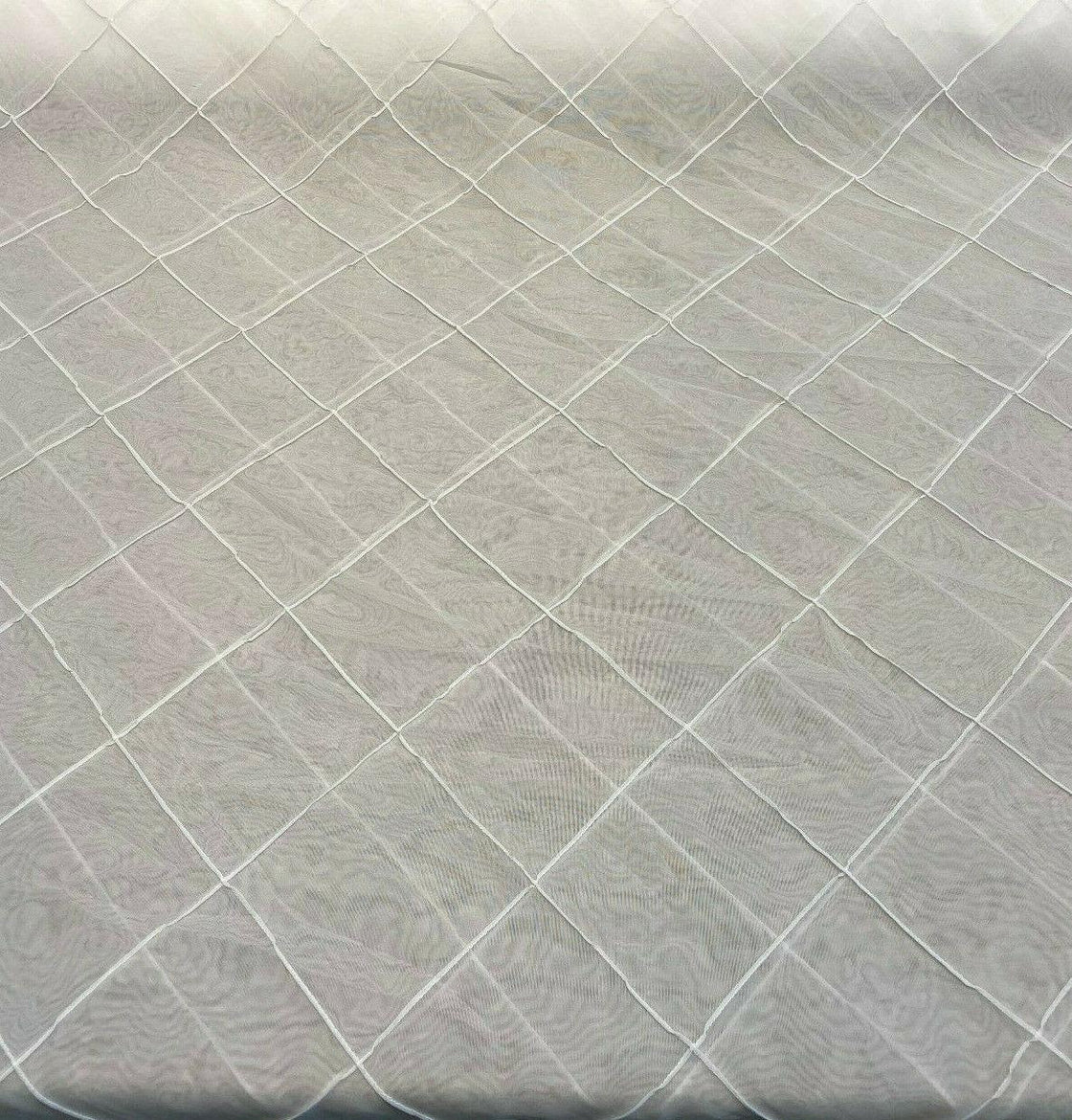 P Kaufmann White Diamond Double Width Sheer Fabric By The Yard ...