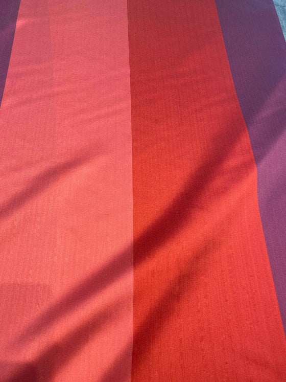 P Kaufmann River Stripe NFP Jewel Pink Purple Red 126 inch Fabric By The Yard