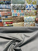 Designers Guild Porto Charcoal Velvet Fabric By The Yard