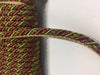 Green with Rust Trim Rope with Gimp Upholstery 10 yard 25 yard 50 yard