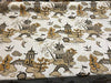 Xanadu Modern Toile Alabaster Home Accent Fabric by the yard