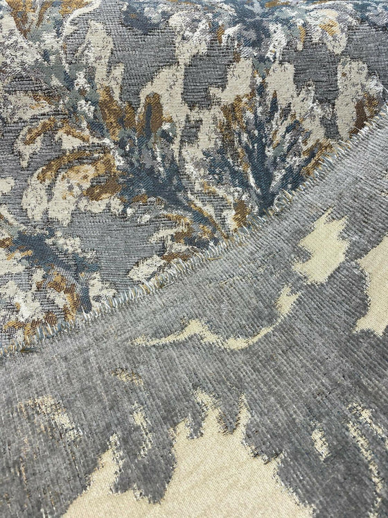 Upholstery Chenille Mill Creek Tradition Mineral Gray Fabric By The Yard