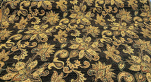  Swavelle Halliwell Floral Chenille Onyx Upholstery Fabric By The Yard