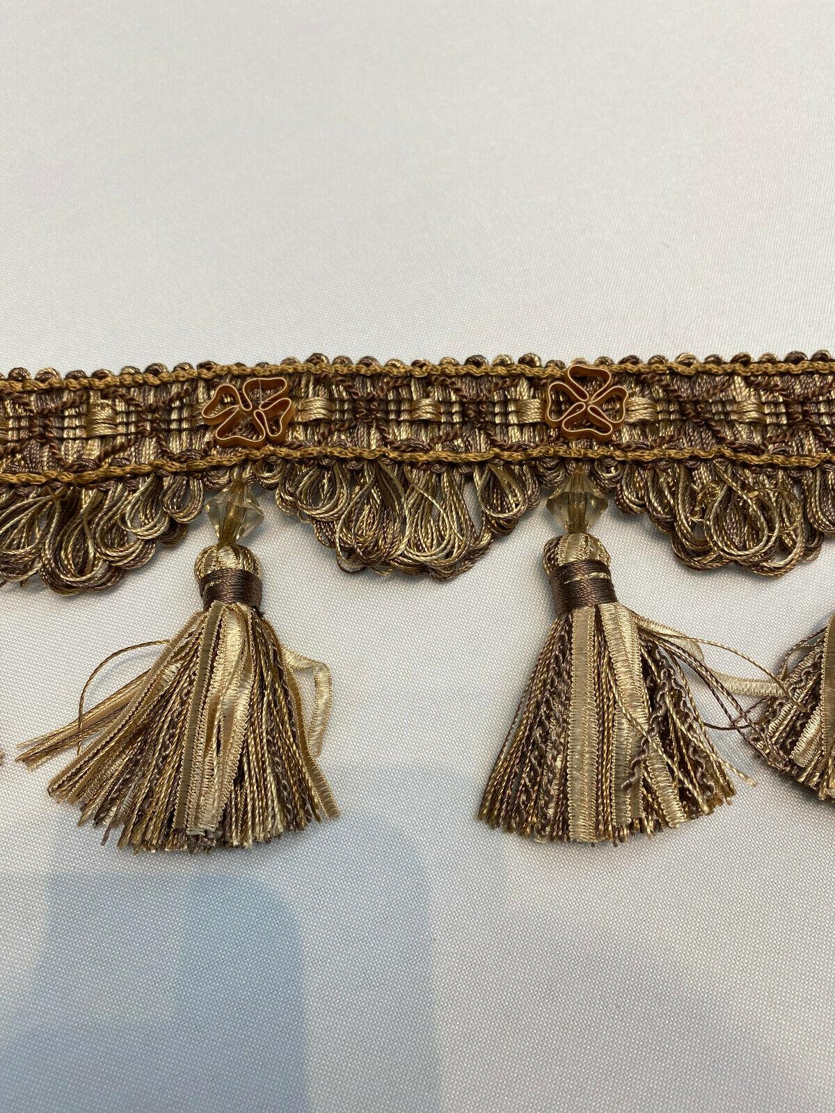 Adore Tassel Fringe Antique Green Gold for Draperies