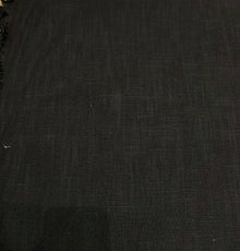  PK Faux Linen Derby Solid Onyx Black Fabric by the yard