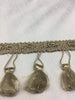Antique trim with small tassels 36 yard roll pillows curtains