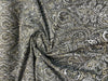 Waverly Alanya Pyrite Black Damask Upholstery Fabric By the Yard