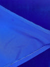 Empress Blue Velour Velvet Drapery Fabric by the yard